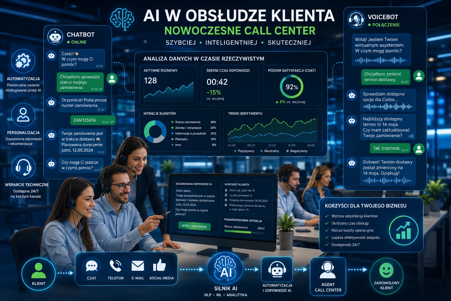 AI w obsłudze klienta: Praktyczne zastosowania bez przesadnego hype