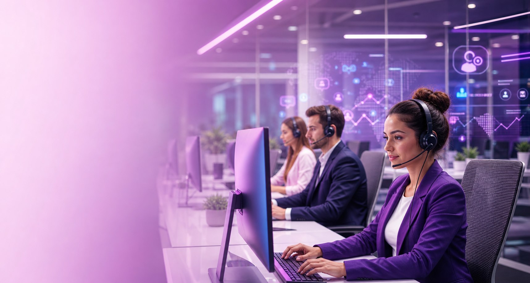 Ilustracja usług Call Center PRO